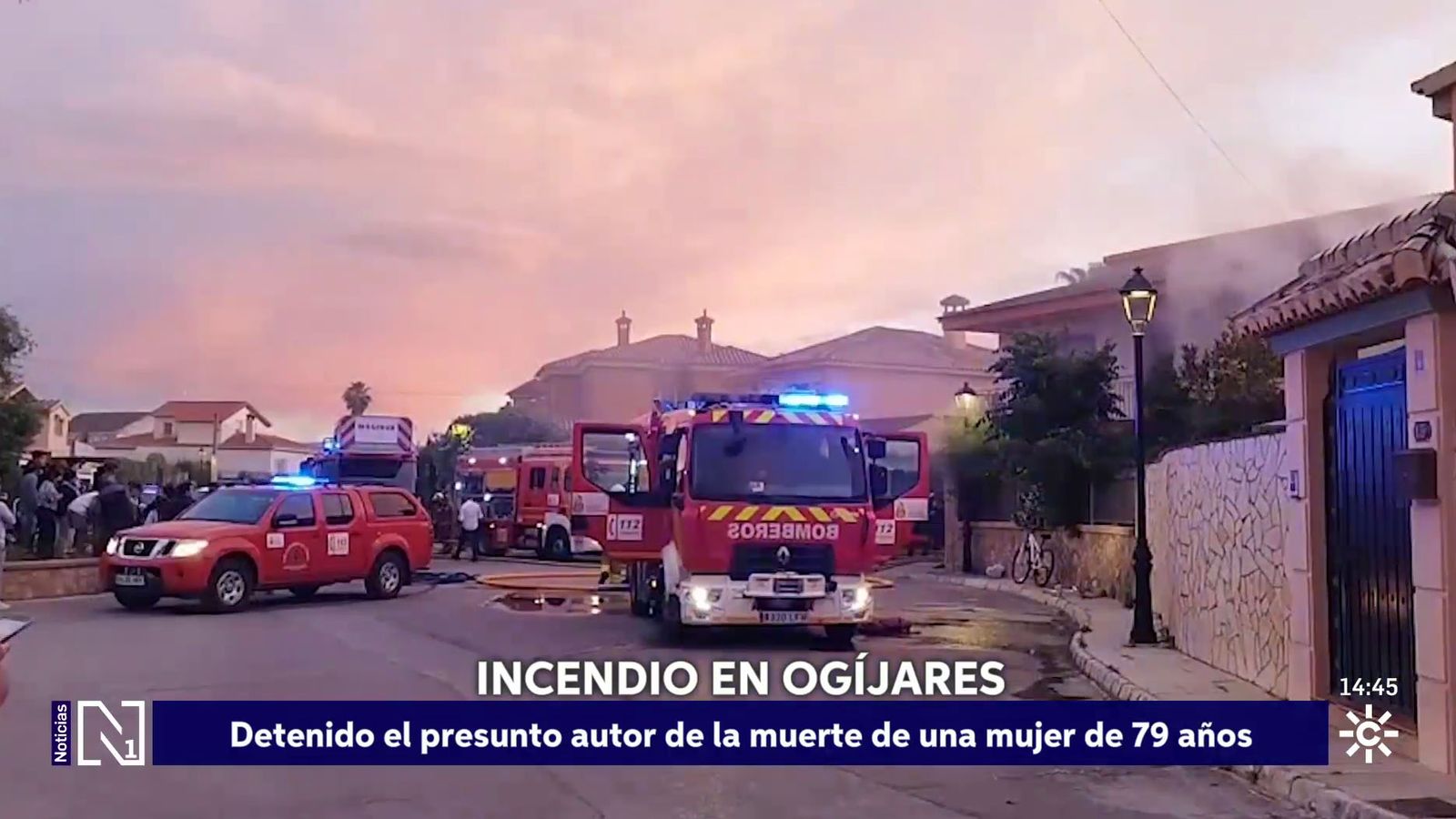 Detenido por el crimen de una mujer y el incendio de su casa en Ogíjares