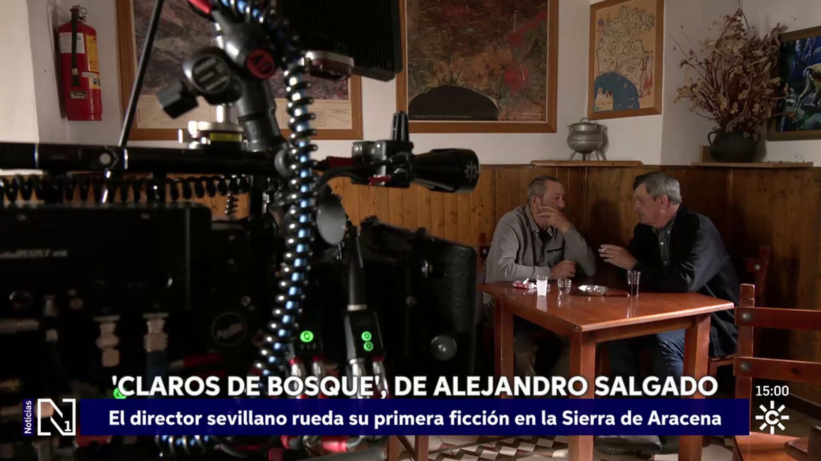 Alejandro Salgado rueda su primera ficción en la Sierra de Aracena