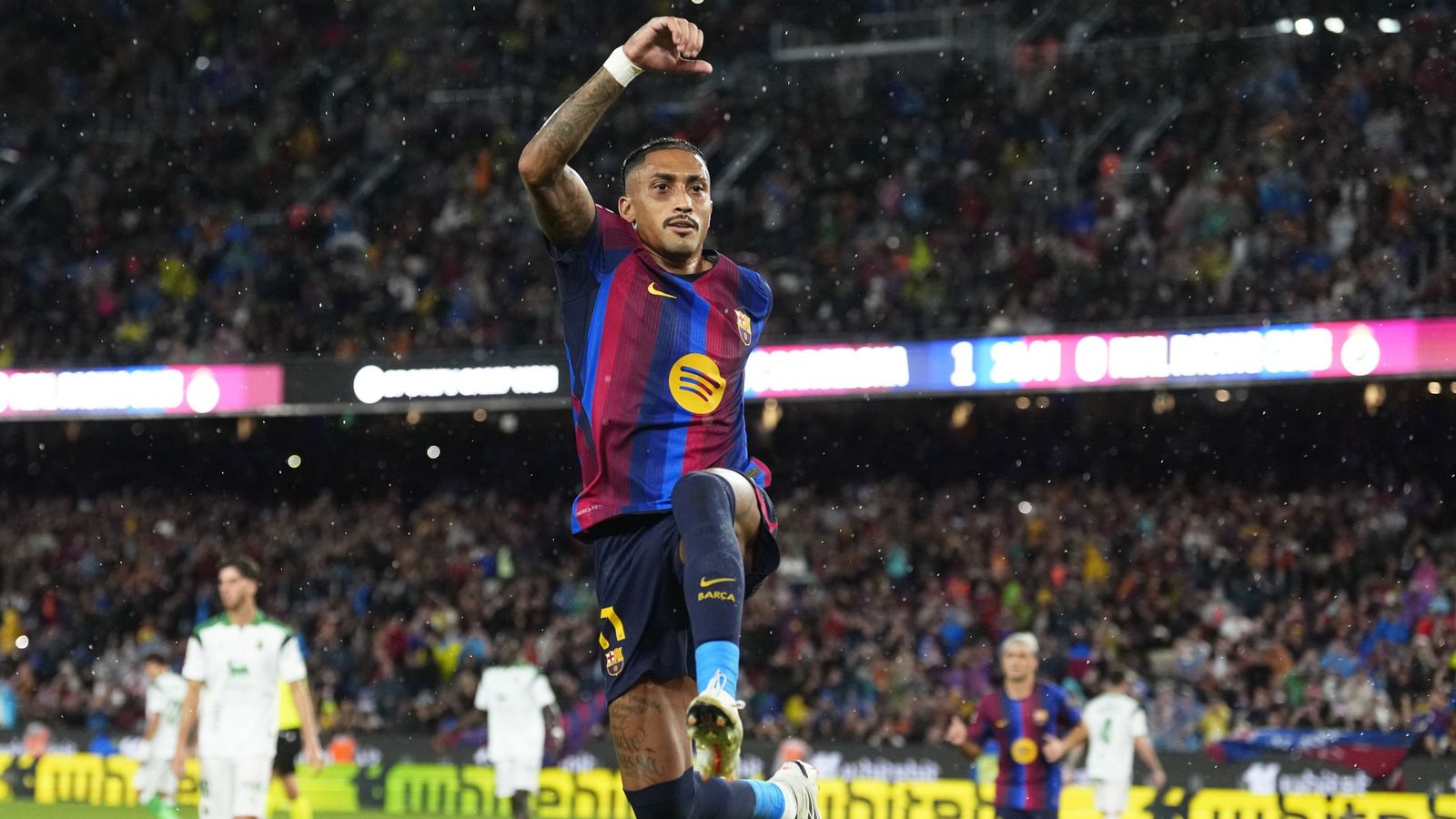 Raphinha, goleador del Barcelona.