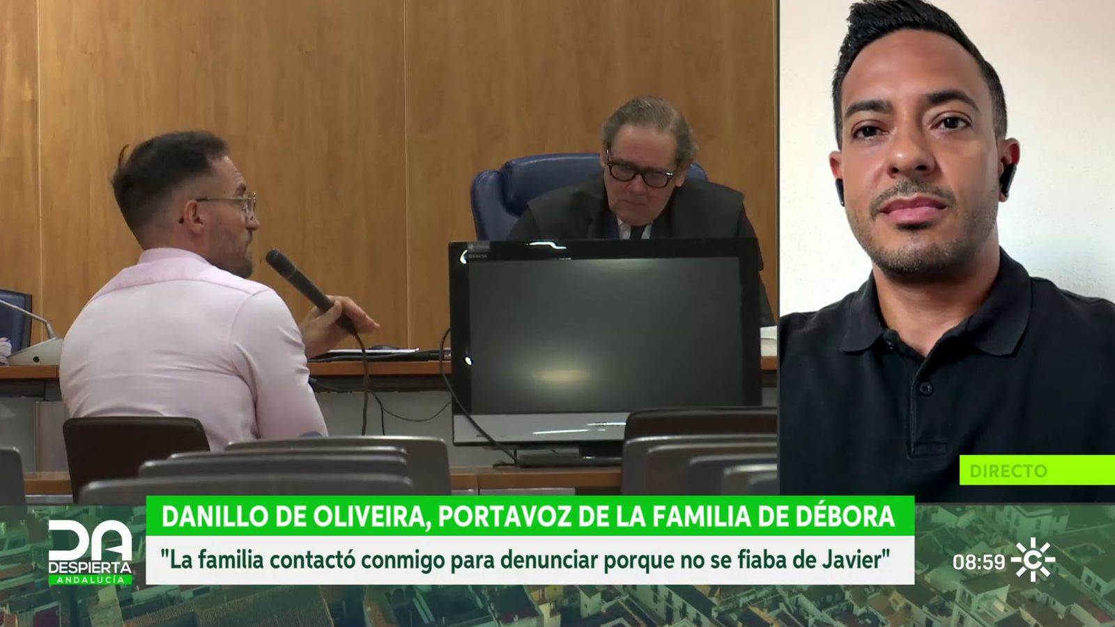 Daillo de Oliveira, portavoz de la familia de Débora, asesinada en Málaga por su marido