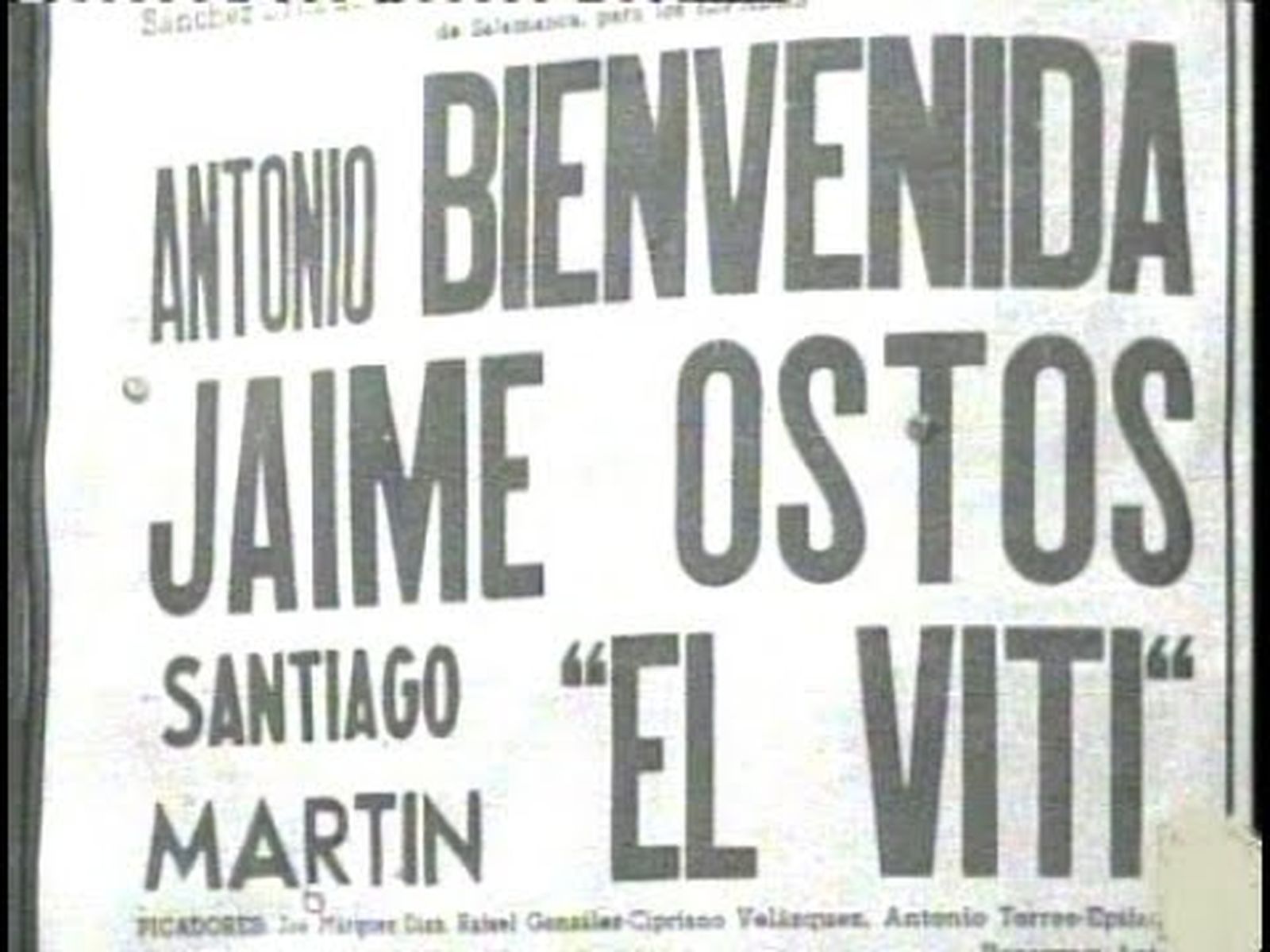 Bienvenida, Jaime Ostos y El Viti en Barcelona en 1964 | Archivo Escamilla