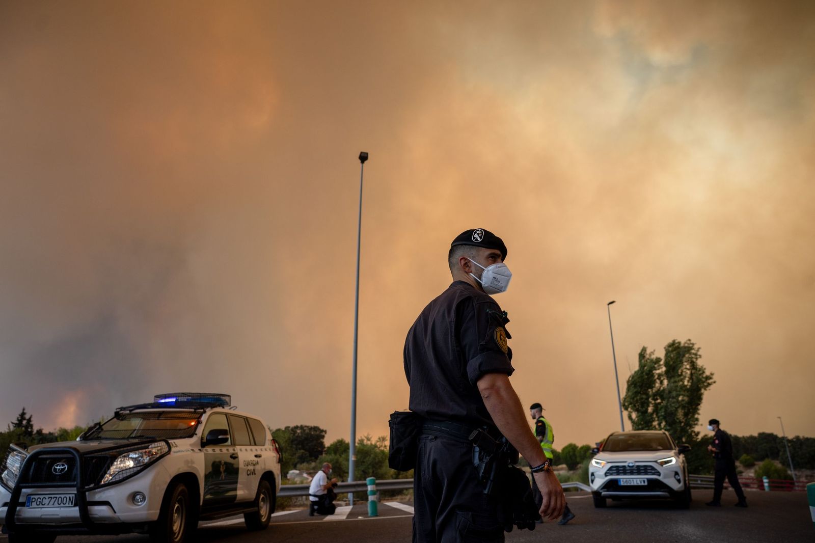 Mejoran las previsiones para el incendio de Madrid y Avila