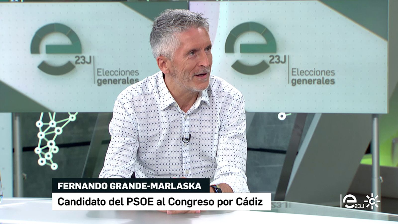 Entrevista Fernando Grande-Marlaska, candidato PSOE al Congreso por Cádiz