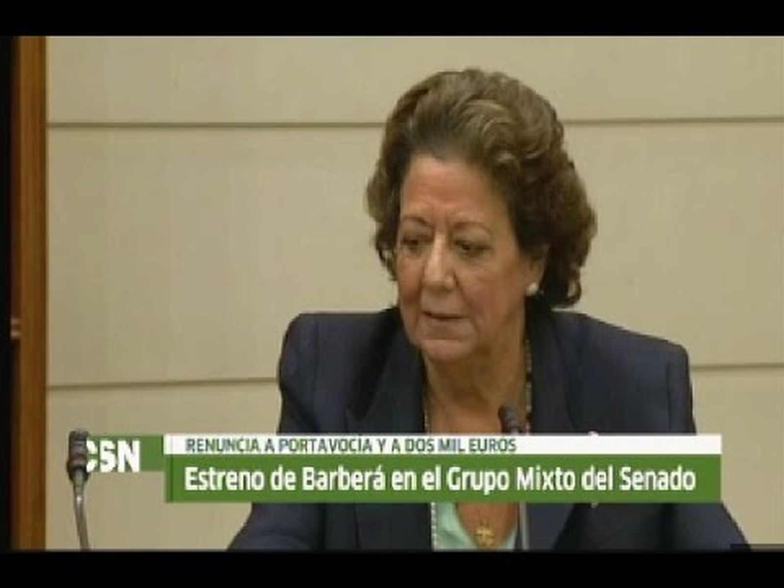 Rita Barberá, la ex alcaldesa de Valencia y senadora del PP