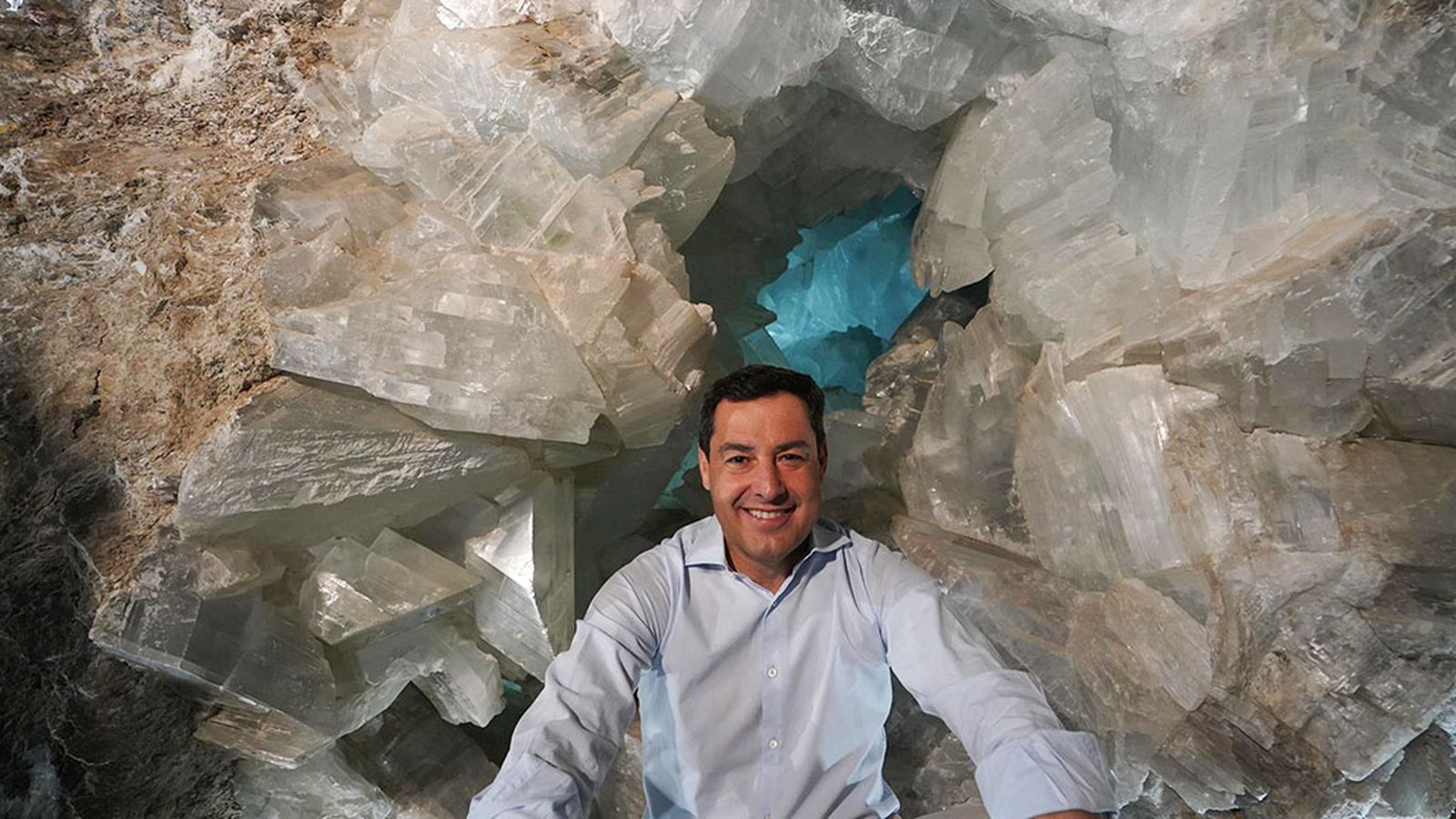 moreno en la geoda de pulpí