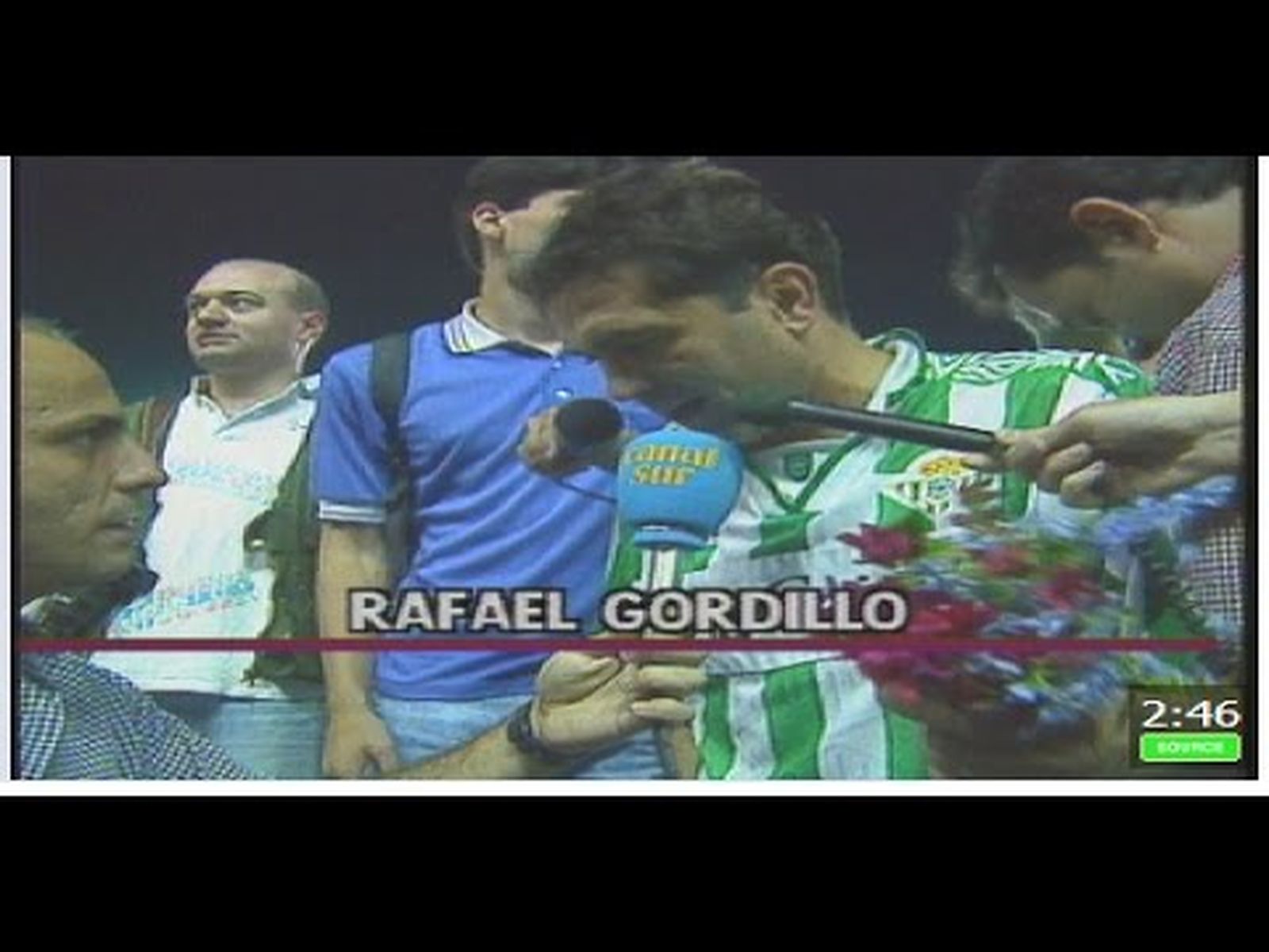 Gordillo, despedida del futbolista por la afición bética con un partido Betis  - Real Madrid  (1995)
