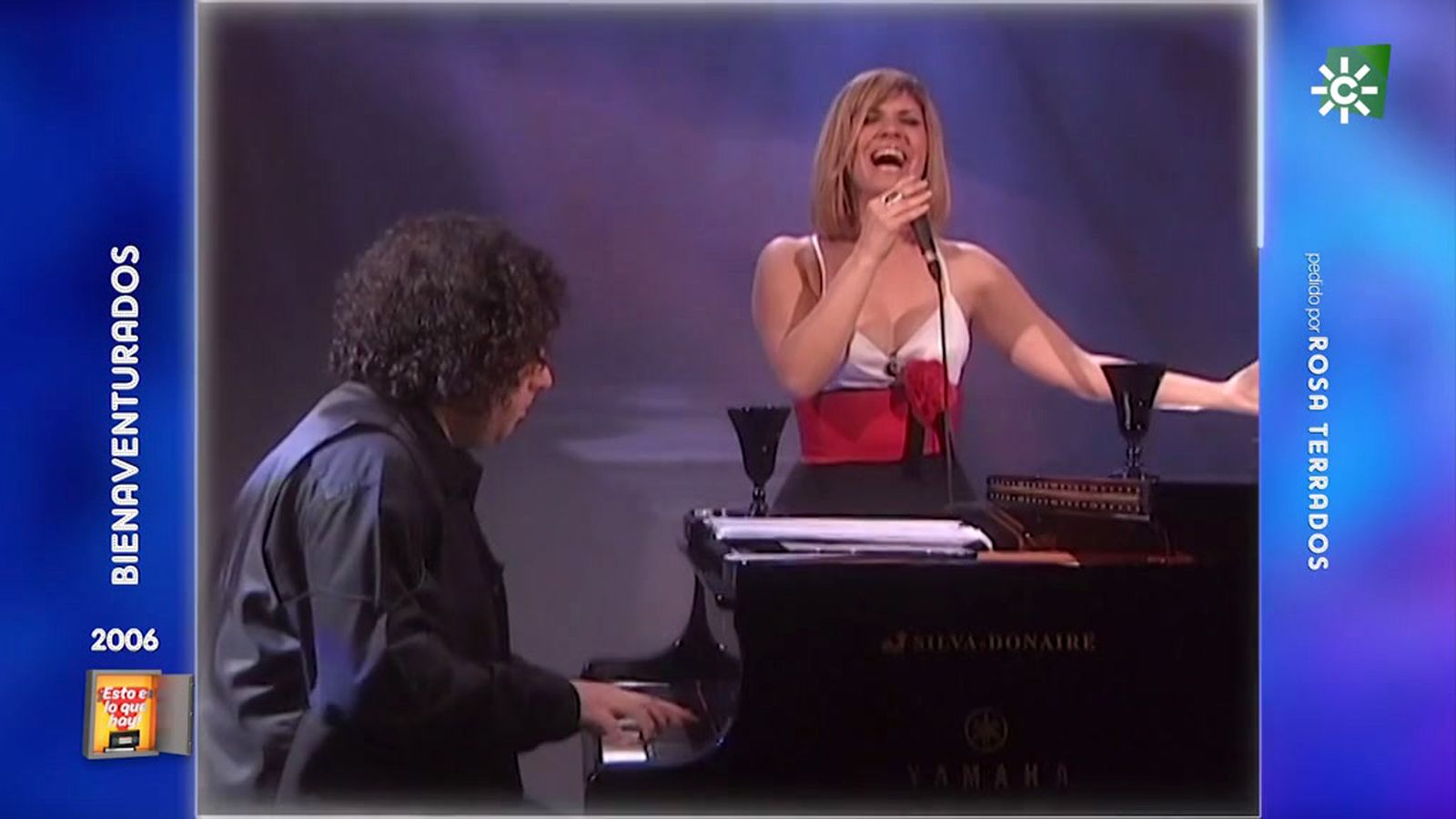 Pasión Vega cantando Ojos verdes hace 15 años