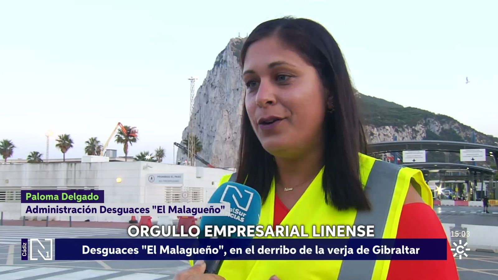 Desguaces El Malagueño, la empresa que derriba la Verja