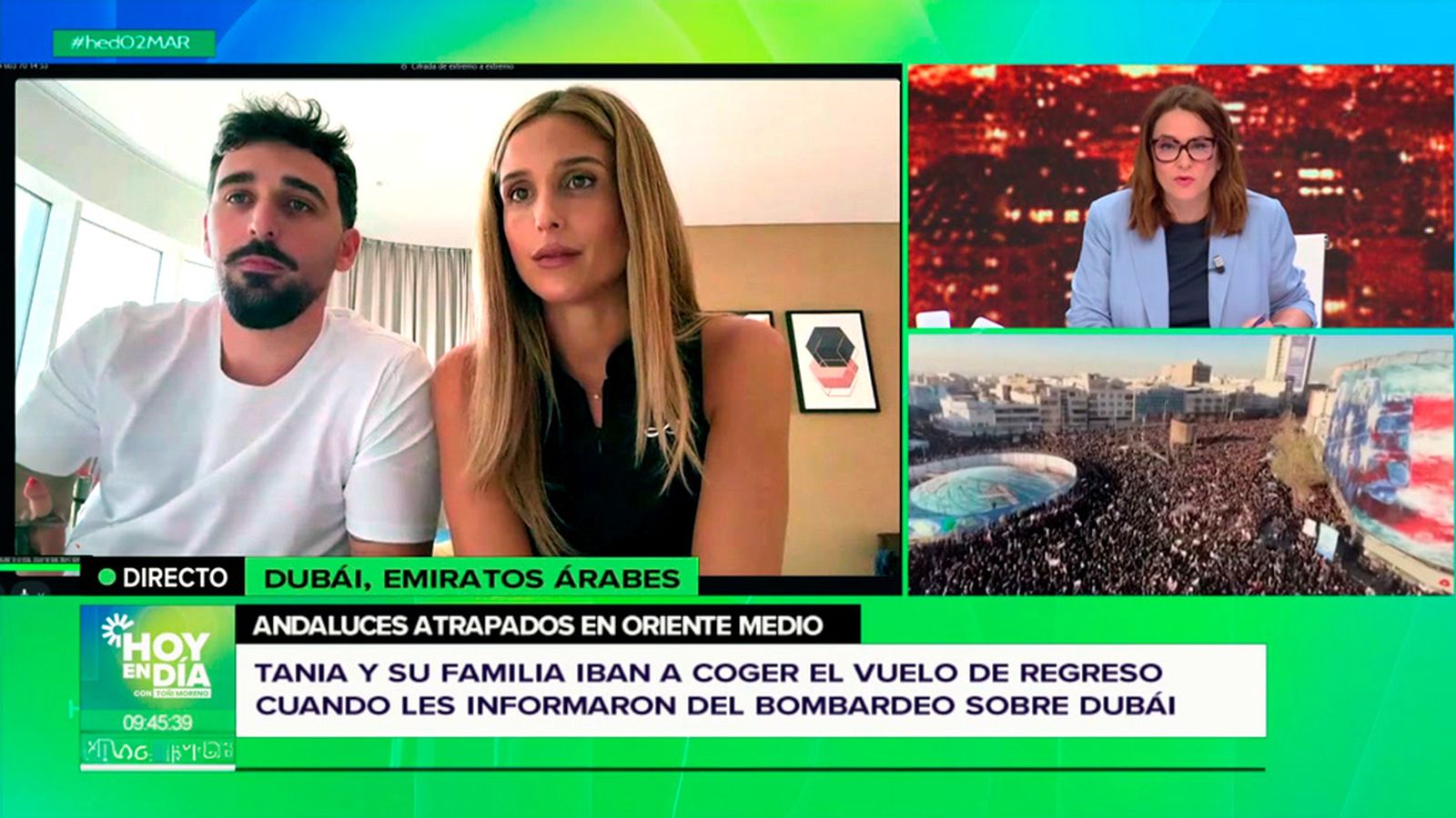 Andaluces atrapados en Dubai por la guerra cuando estaban a punto de despegar