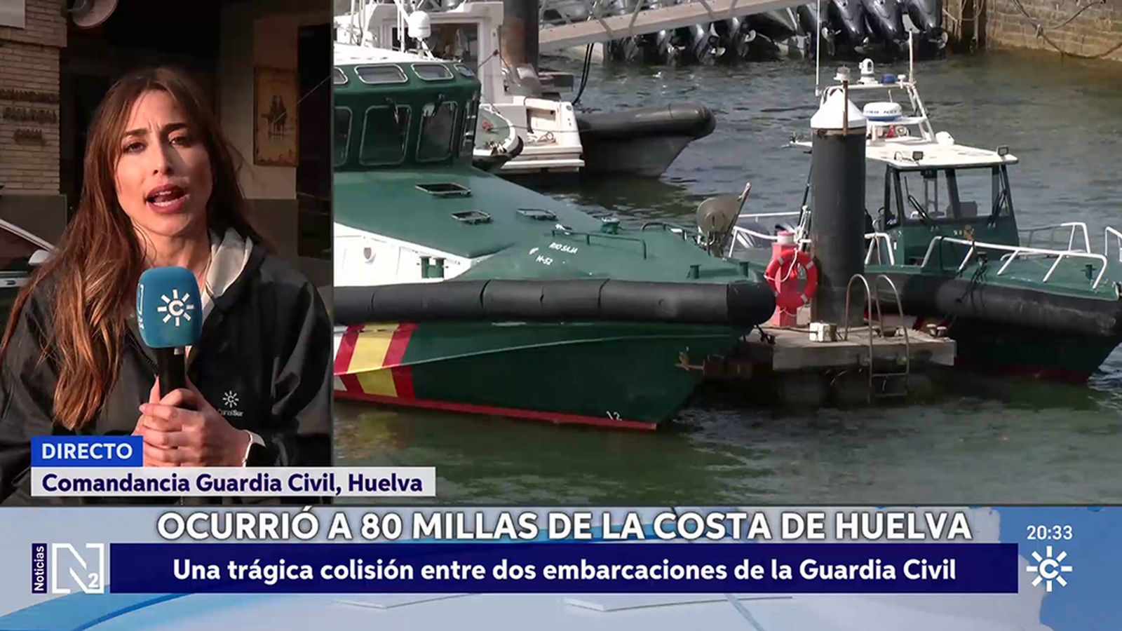 Mueren dos guardias civiles en un operativo antidroga en Huelva