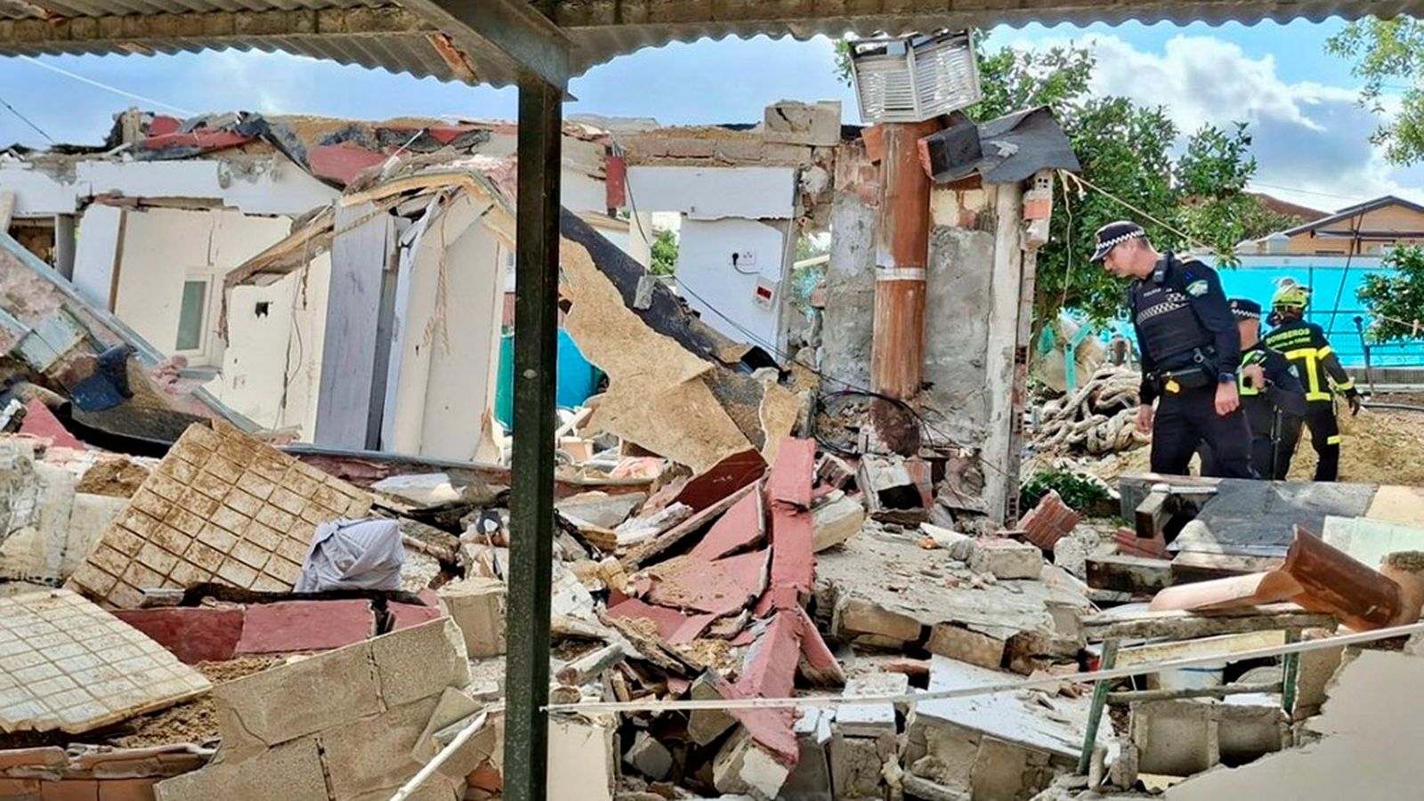Un herido en la explosión de una bombona en Chiclana