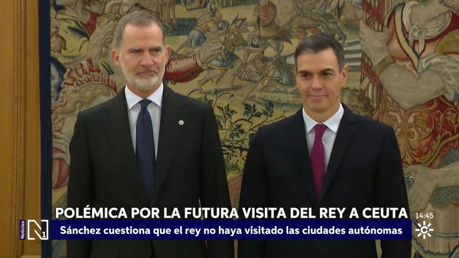 El rey y Sánchez despachan tras el verano