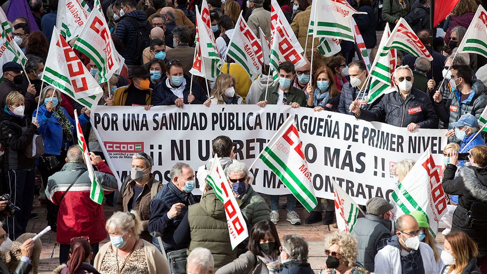 Marea blanca en Málaga