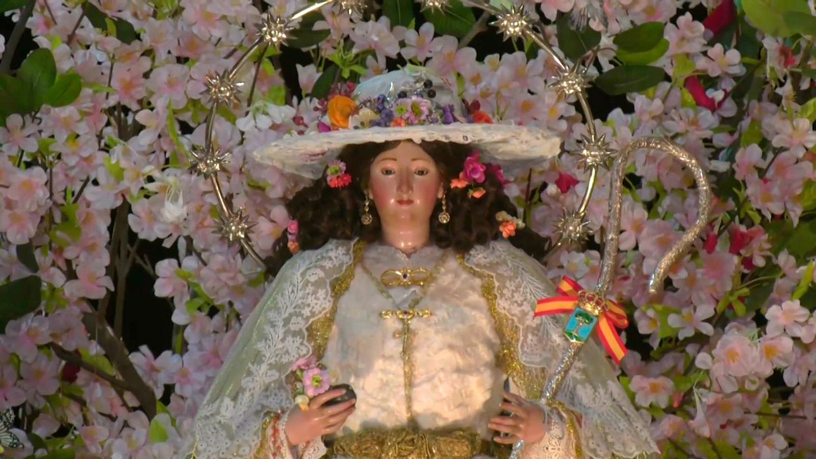 Primer plano de la Virgen de Cuatrovitas