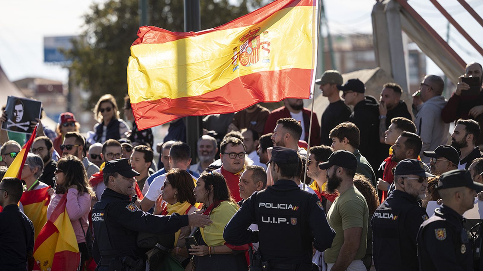 Protestas en Málaga contra Pedro Sánchez