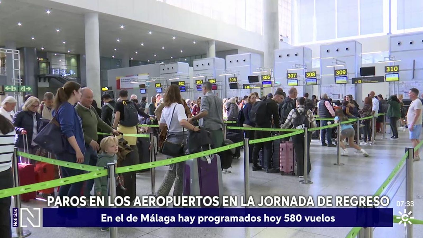 Paros en los aeropuertos en la jornada de regreso de Semana Santa