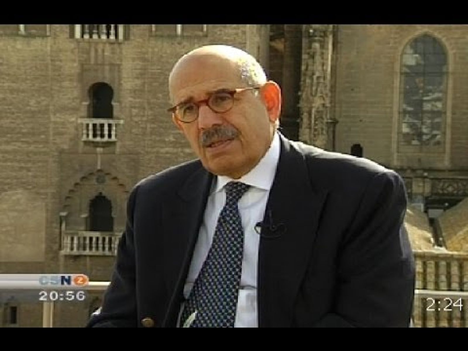 El Premio Nobel de la Paz, Mohamed El Baradei, visita Sevilla (2008)