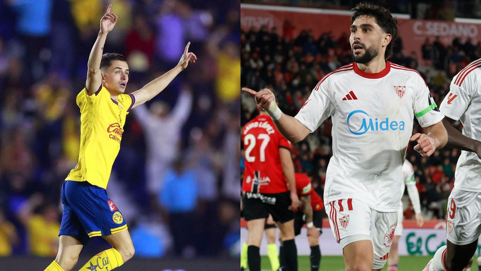 montaje fichajes Fidalgo y Maupay
