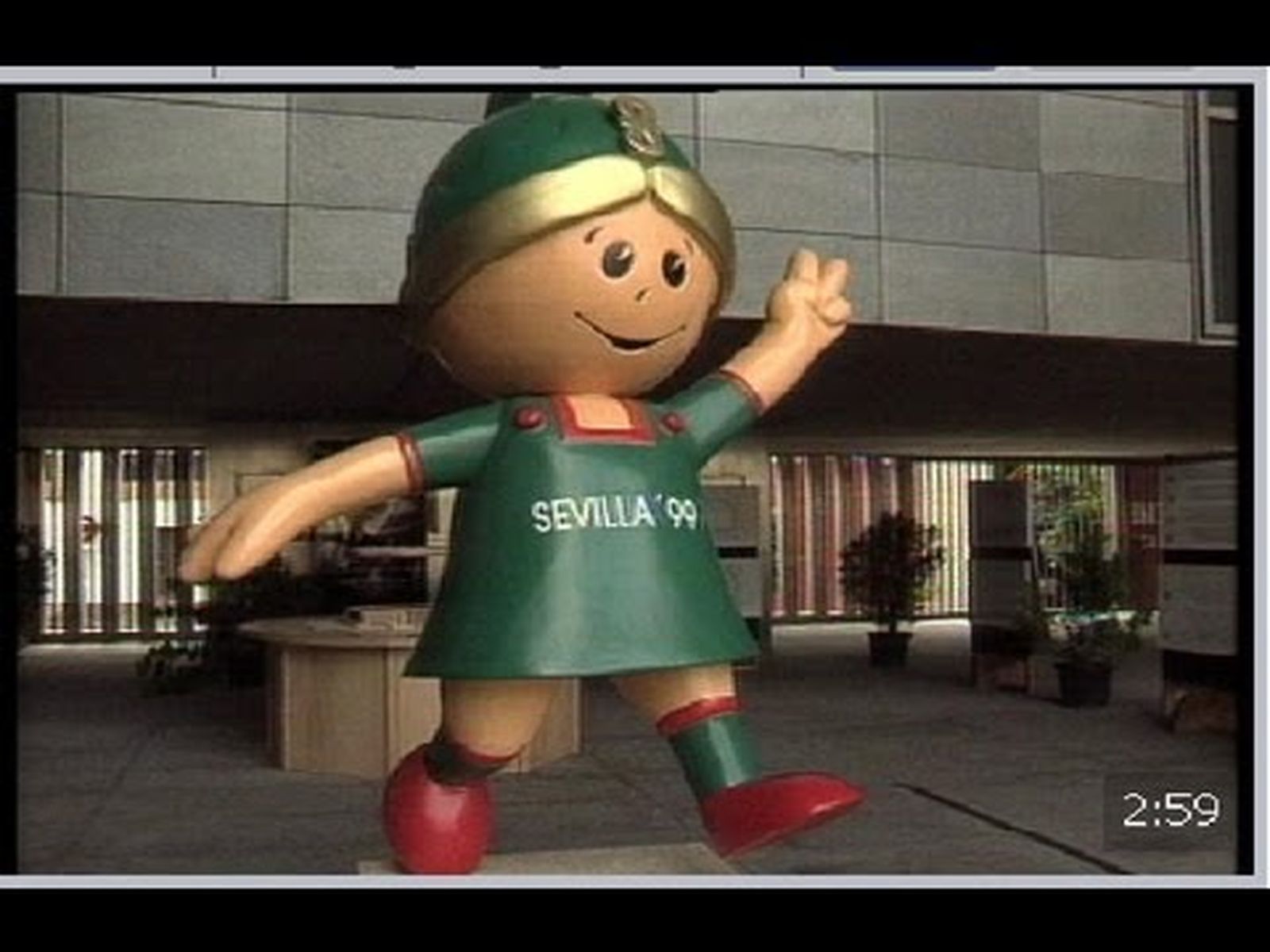 Giraldilla la mascota del Mundial de Atletismo Sevilla 1999