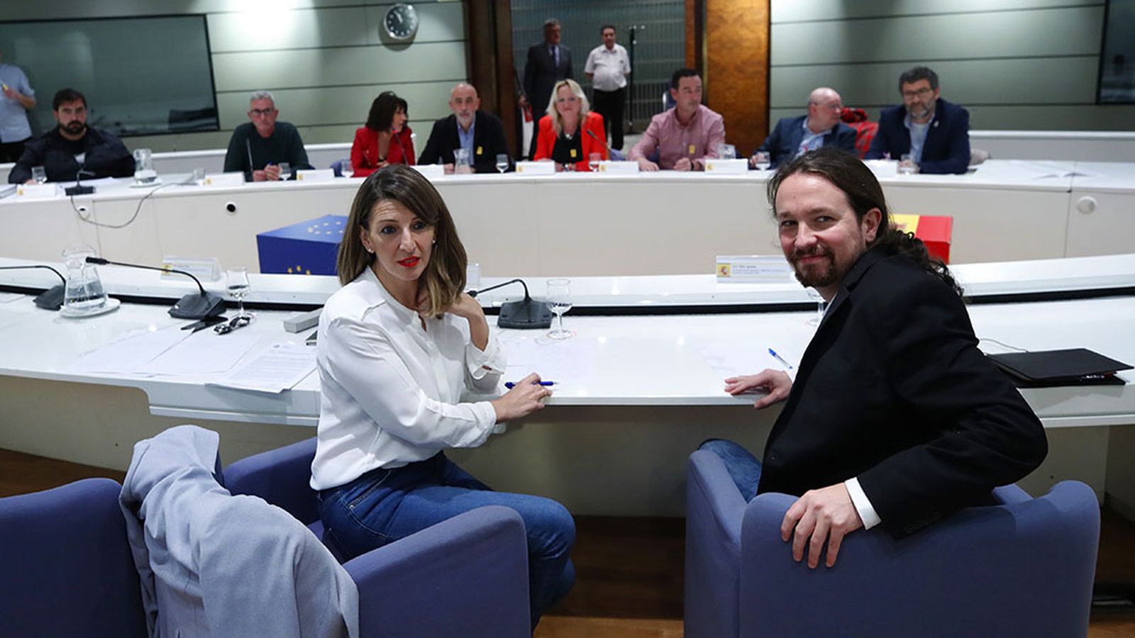 Yolanda Díaz reunión campo Foto