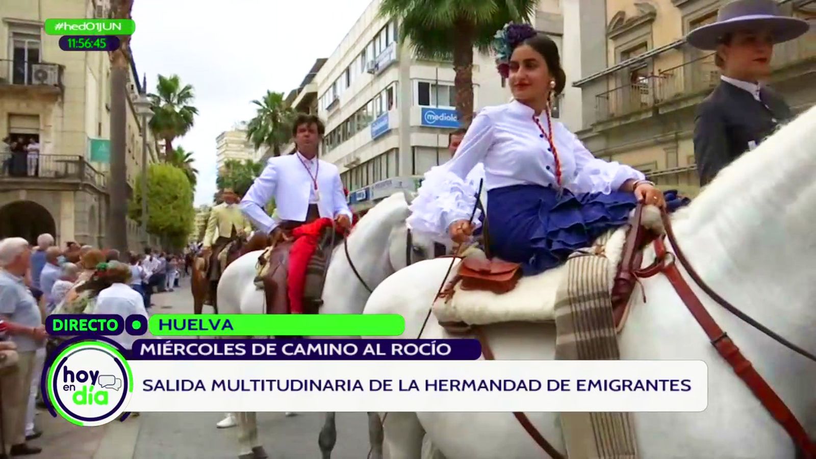 La Hermandad de Emigrantes del Rocío de Huelva comienza su camino hacia la aldea