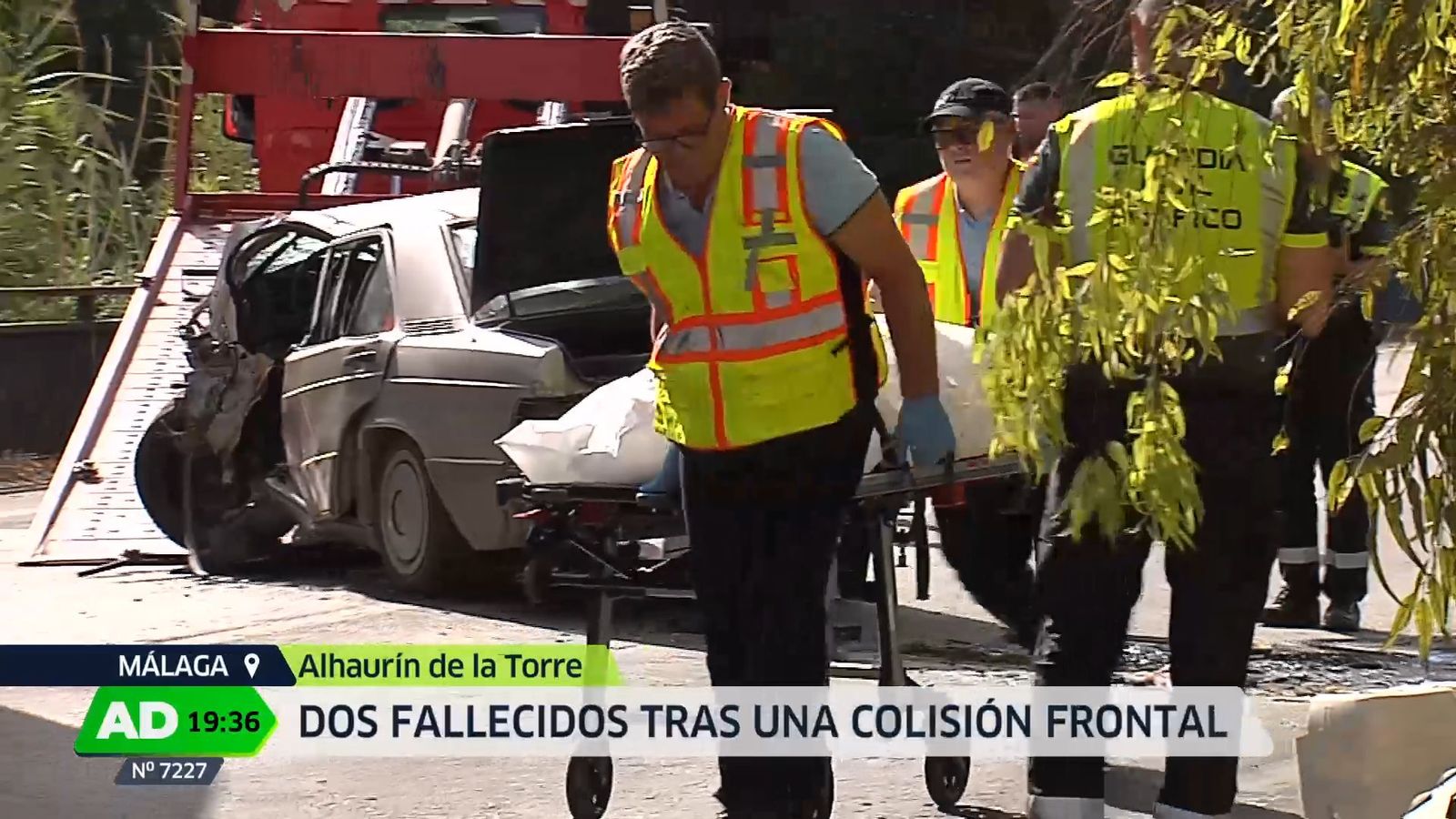 Dos muertos en un choque frontal en Alhaurín de la Torre