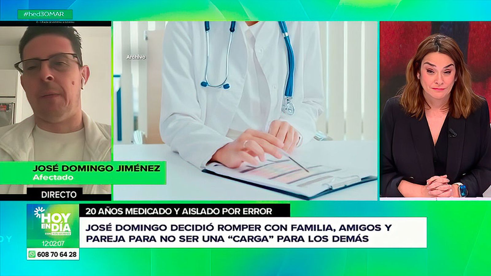 Veinte años aislado y medicado por una enfermedad que nunca tuvo