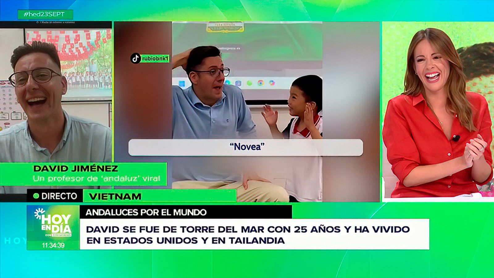 El arte de David enseñando el habla andaluza a sus alumnos vietnamitas