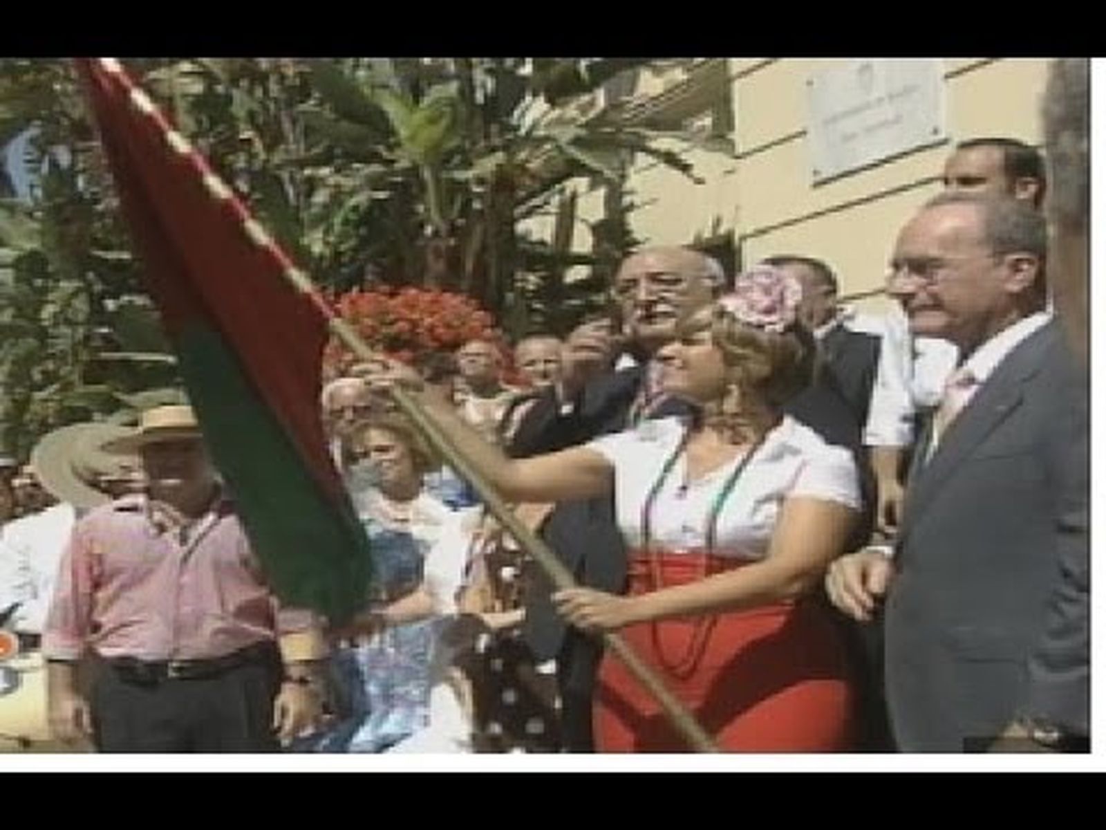 Feria de Málaga con Pasión Vega, David Bisbal y el futbolista Sandro (2008)