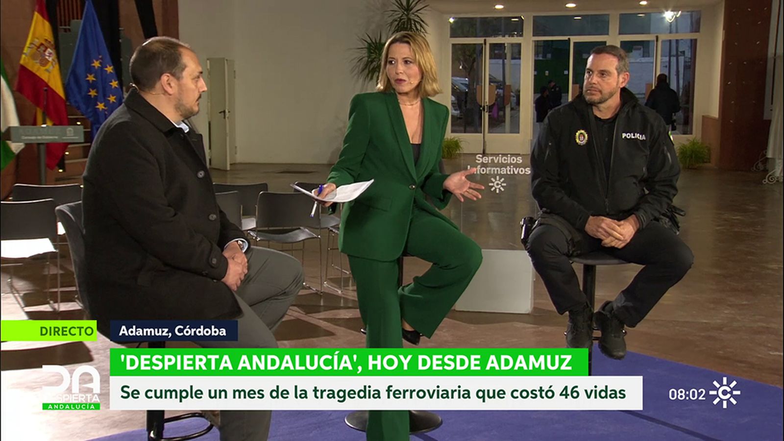 Canal Sur en Adamuz, homenaje a las víctimas