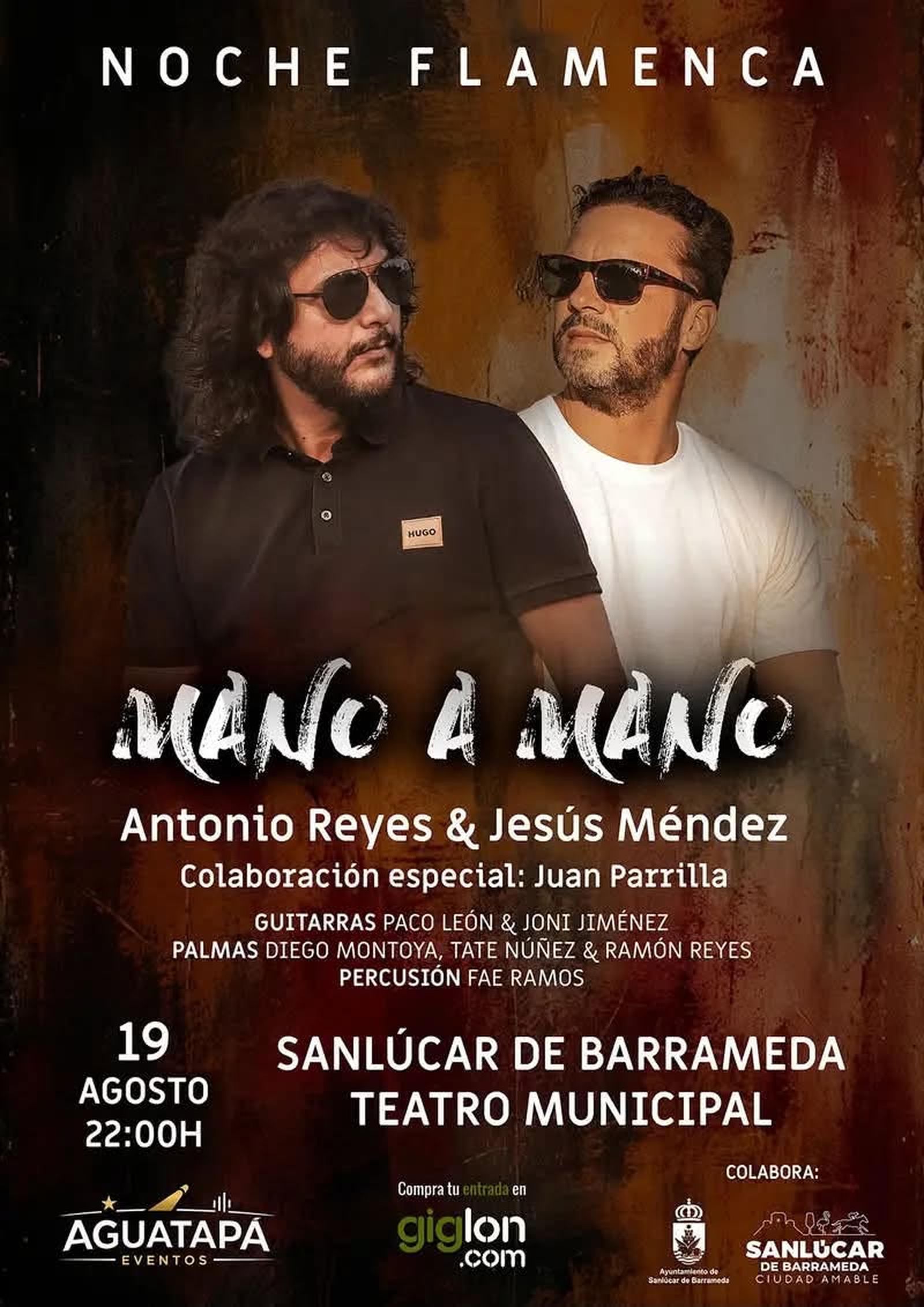 Cartel 'Mano a Mano', noche flamenca en Sanlúcar de Barrameda