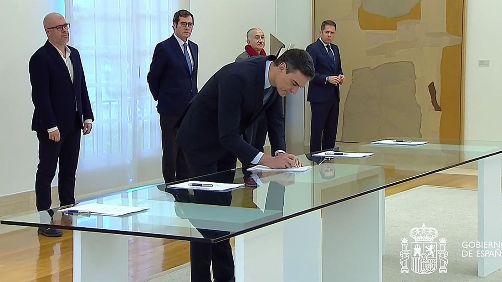 FOTO FIRMA ACUERDO SÁNCHEZ