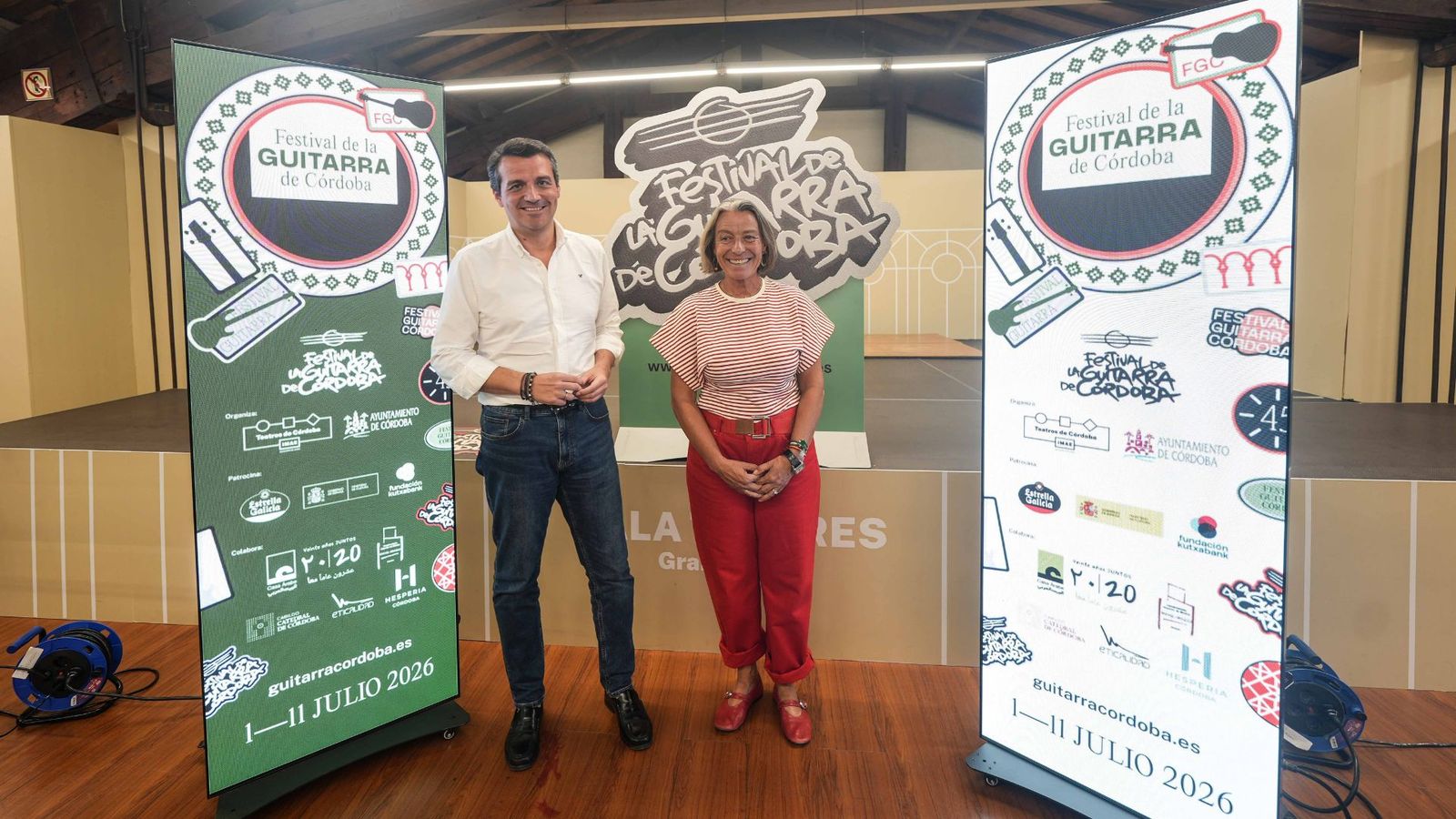 El alcalde de Córdoba y la presidenta del IMAE en el balance del Festival de la Guitarra