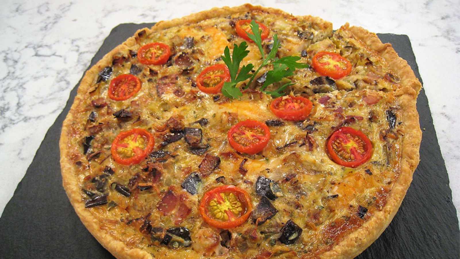 Cómetelo 13/10/17 Quiche de langostinos y verduras 800x450
