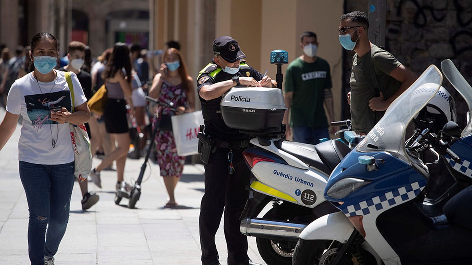 Mascarillas Barcelona sanción brote coronavirus