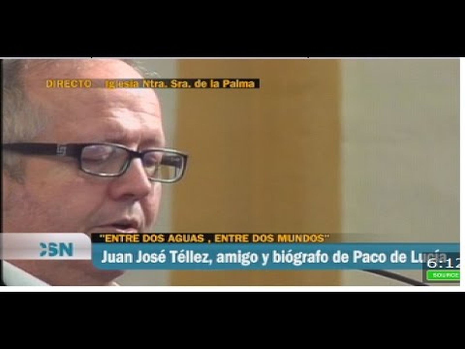Paco de Lucía, Viva Paco: lectura de Juan José Téllez en el funeral