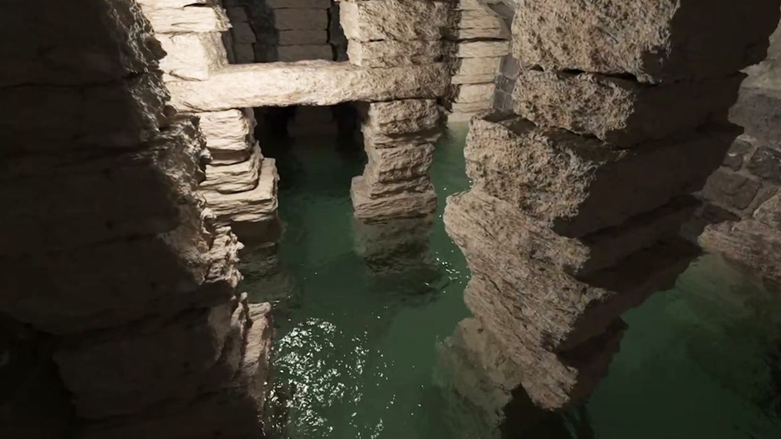 Las cisternas de Porcuna, un depósito de agua de la época romana que aún funciona