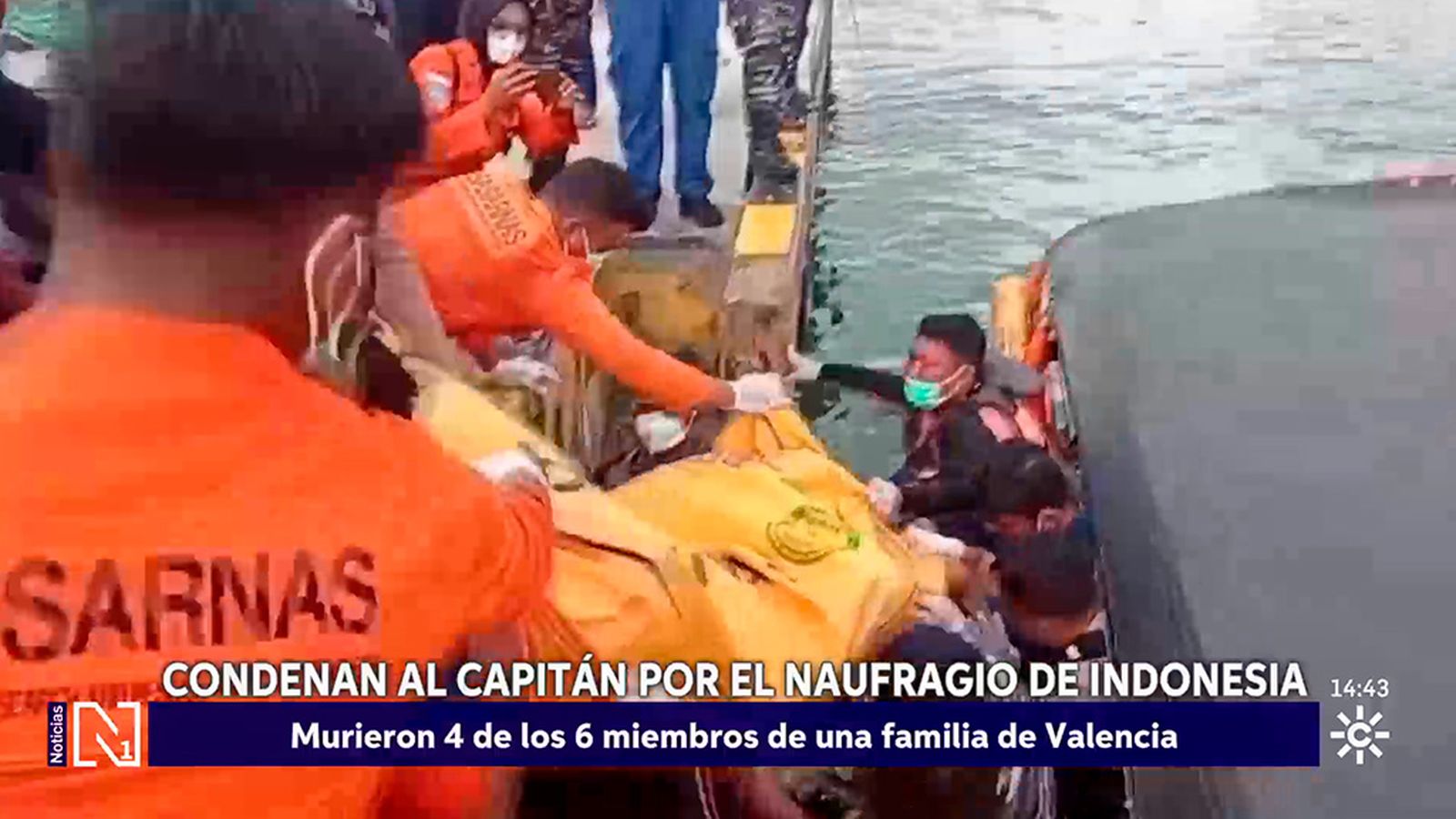 Condenan al capitan del barco de Indonesia que naufragó causando la muerte de cuatro personas de una familia valenciana