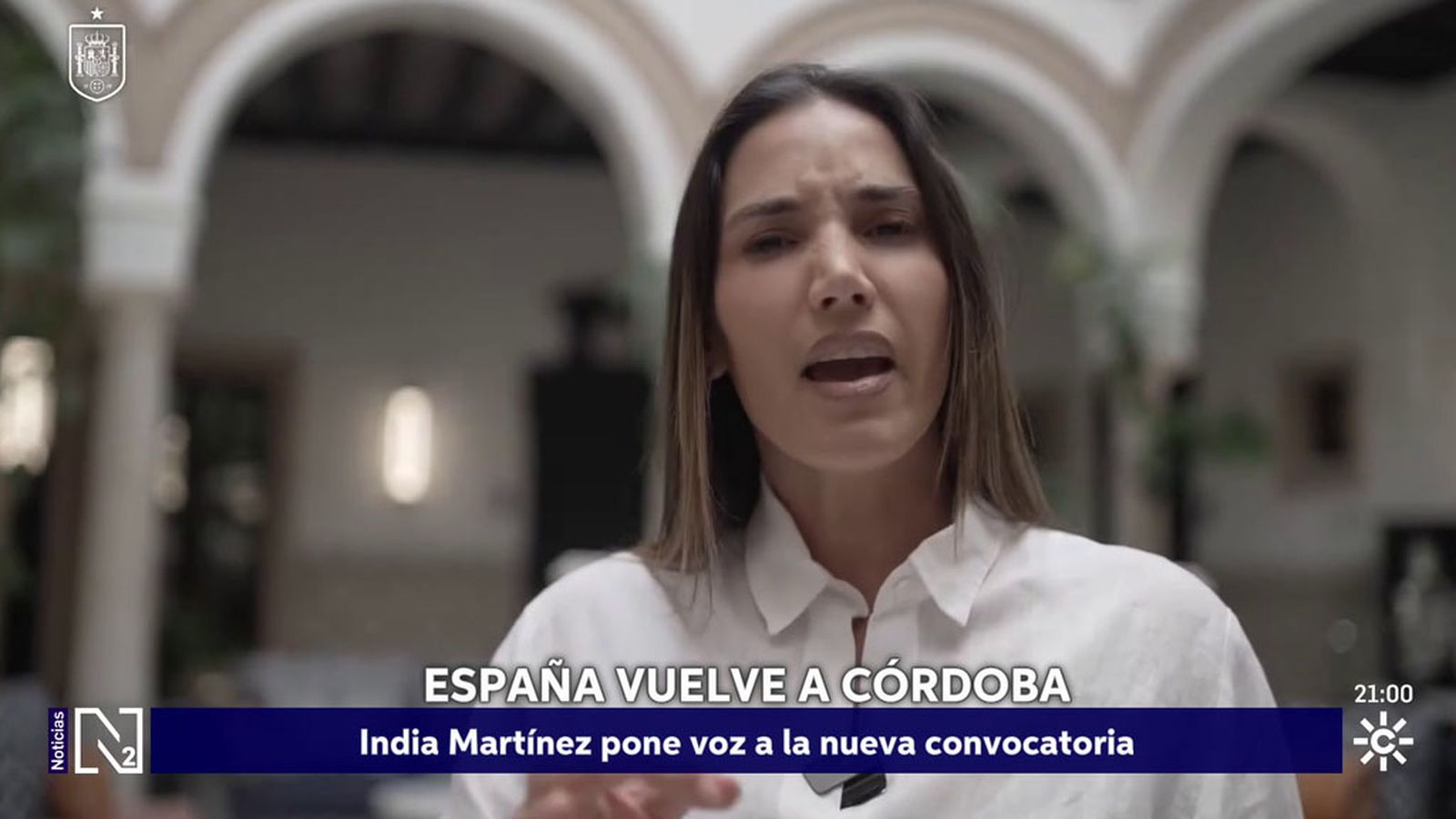 india martínez le canta a la selección