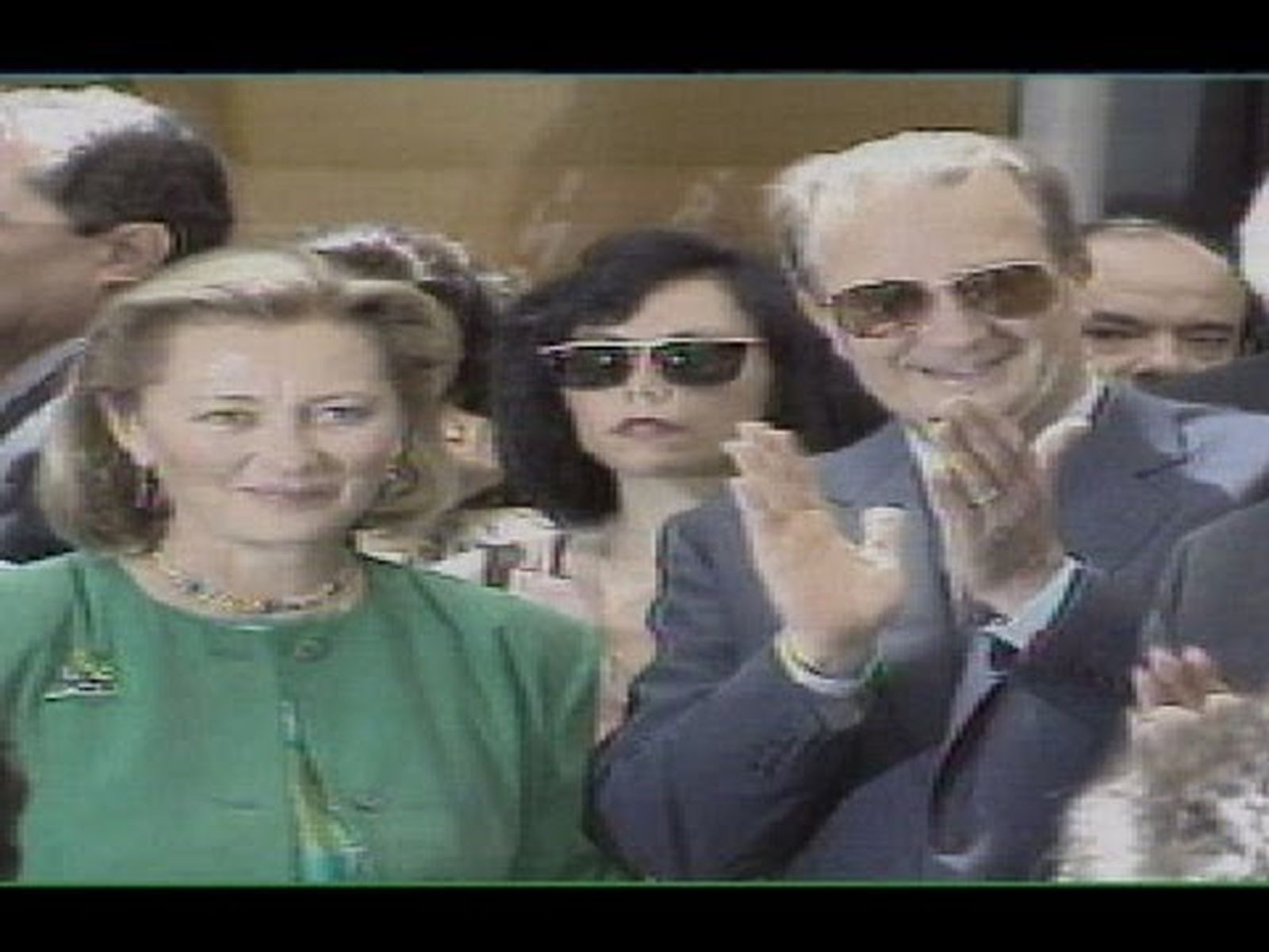 Los futuros reyes Paola y Alberto de Bélgica en la EXPO 92 de Sevilla