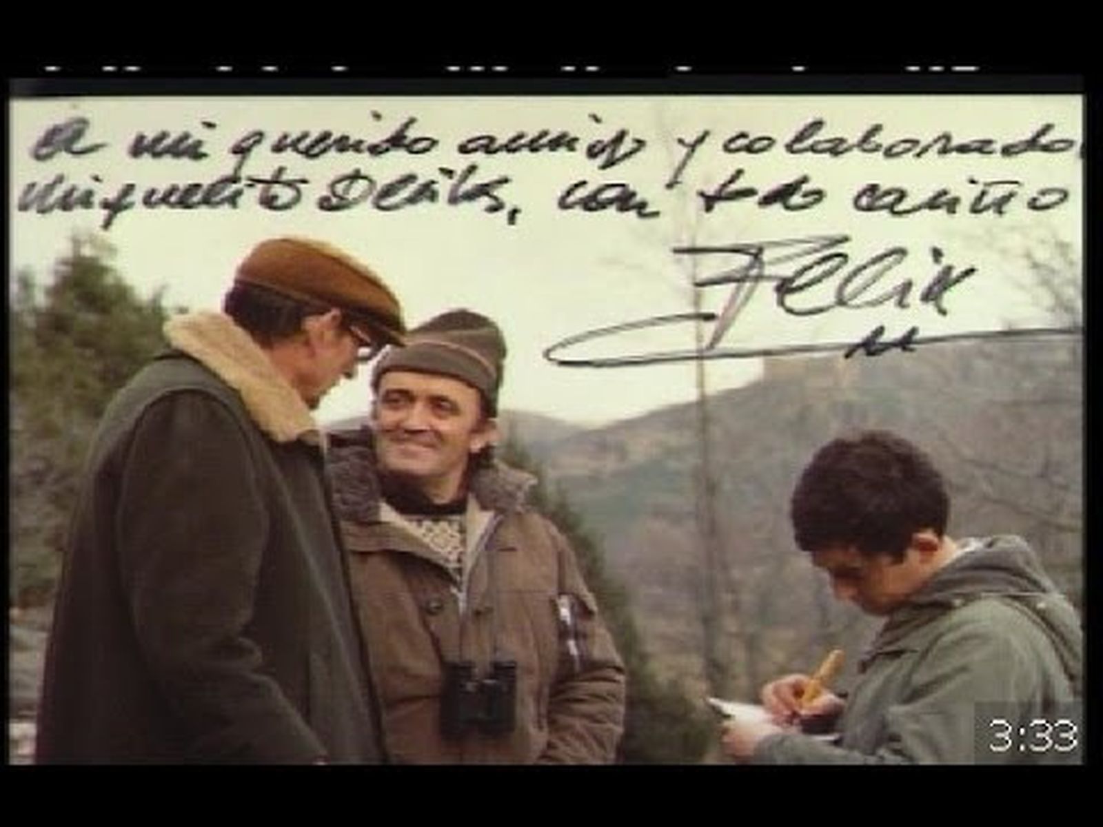 Miguel Delibes y Félix Rodríguez de la Fuente