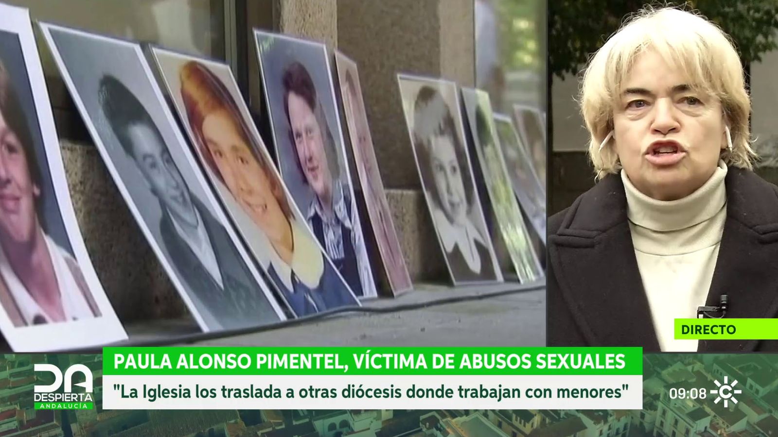 Paula Alonso, víctima de pederastia en la Iglesia