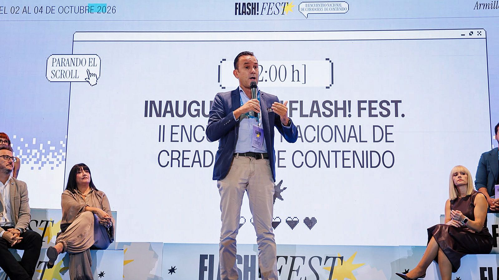 Juanma Blanco, en un momento de su participación