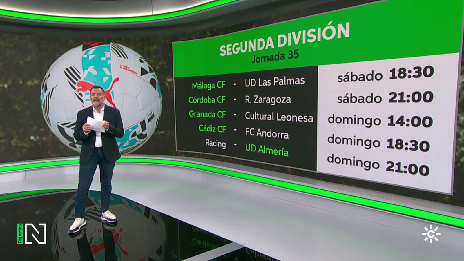 segunda división jornada