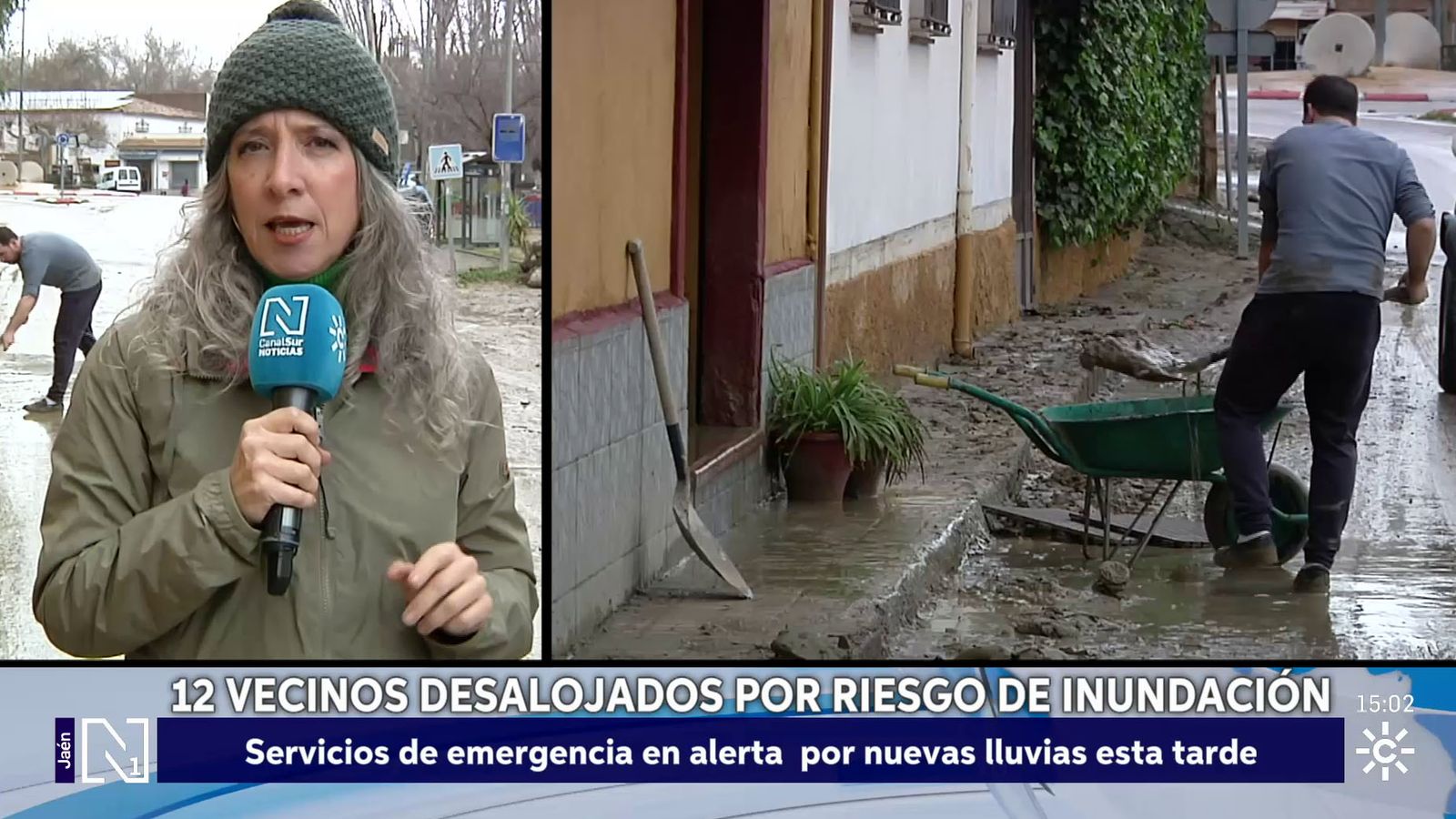 Desalojados en Los Puentes de Jaén