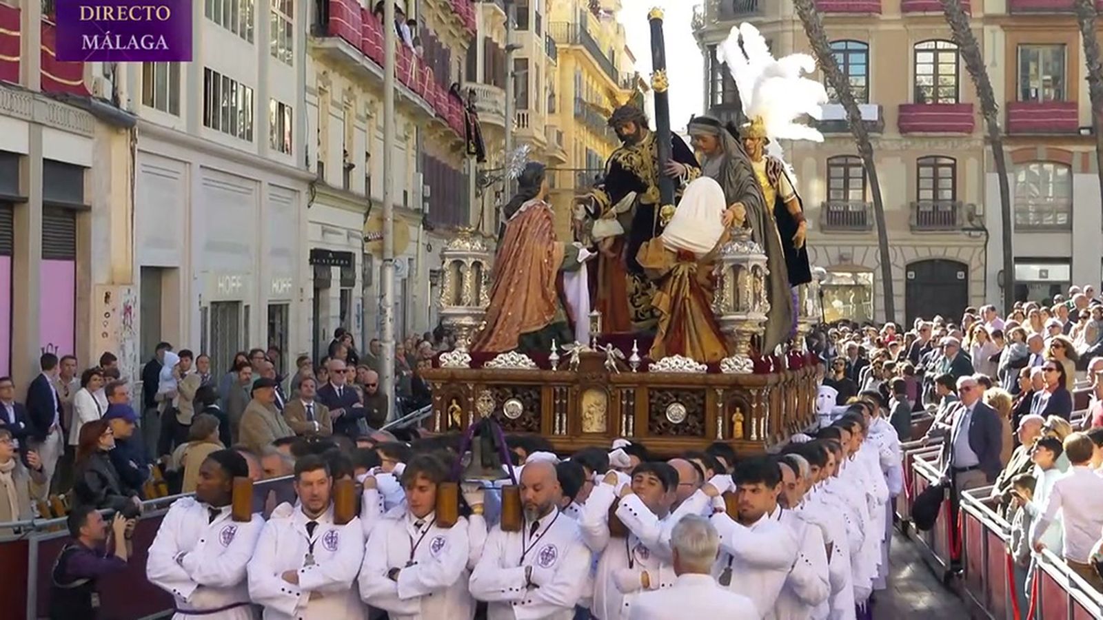 El Nazareno de la Salutación de Málaga estrena cada año el paño de la Verónica