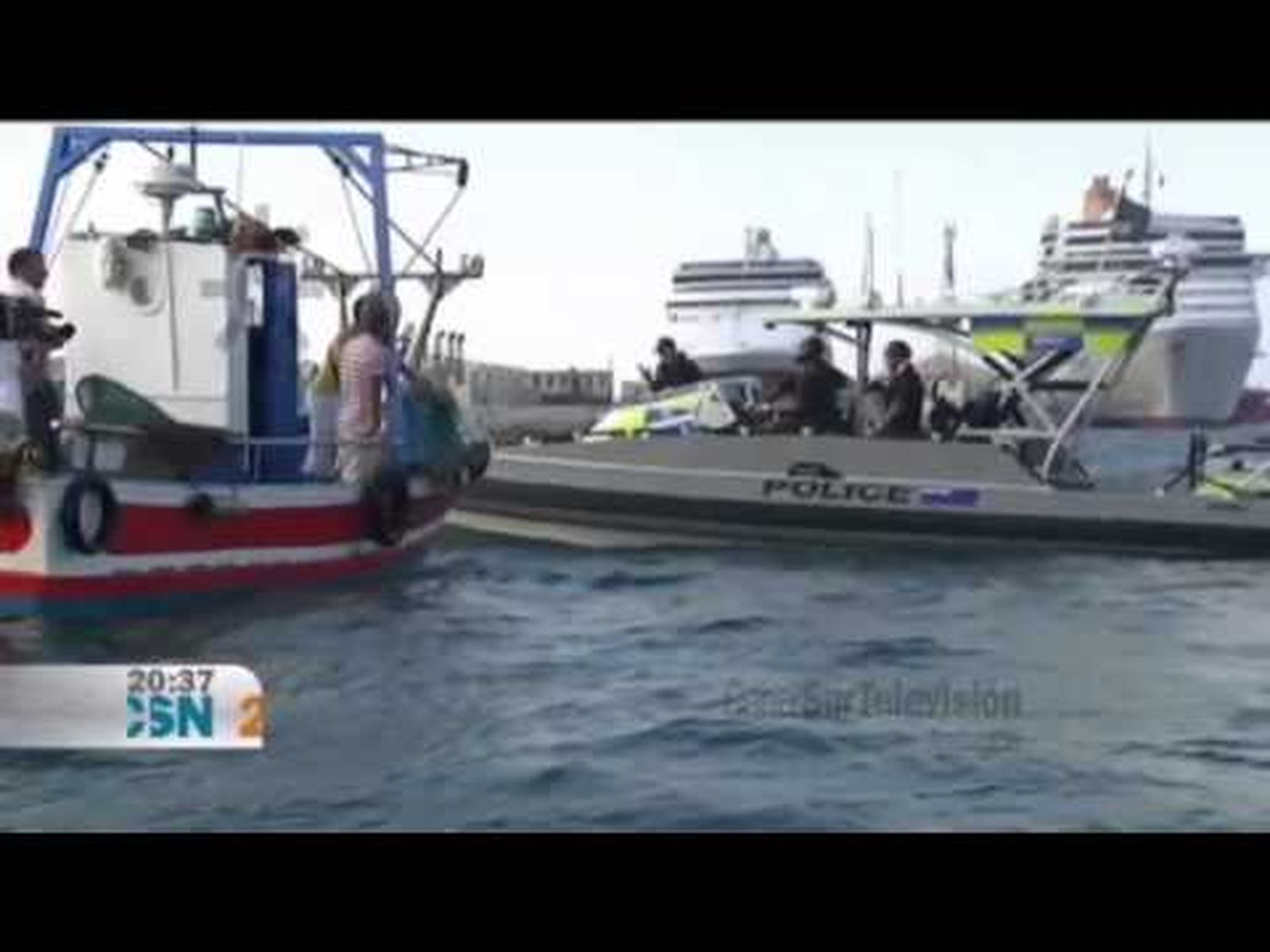 Gibraltar: protestas de los pescadores españoles (2013)