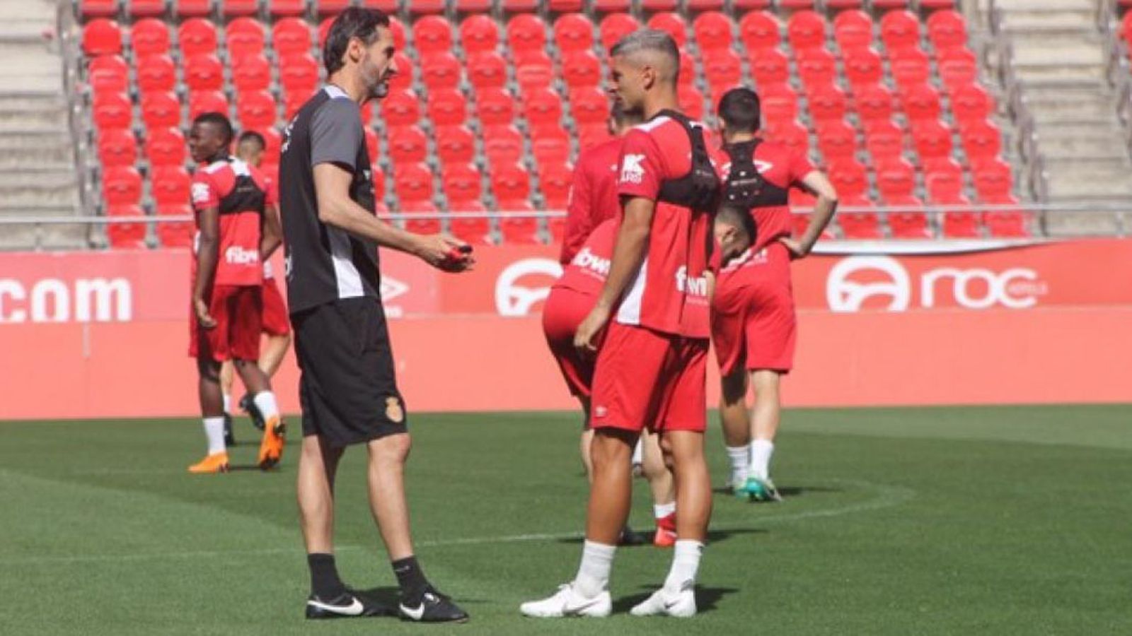 Vicente Moreno y Salva Sevilla en Mallorca