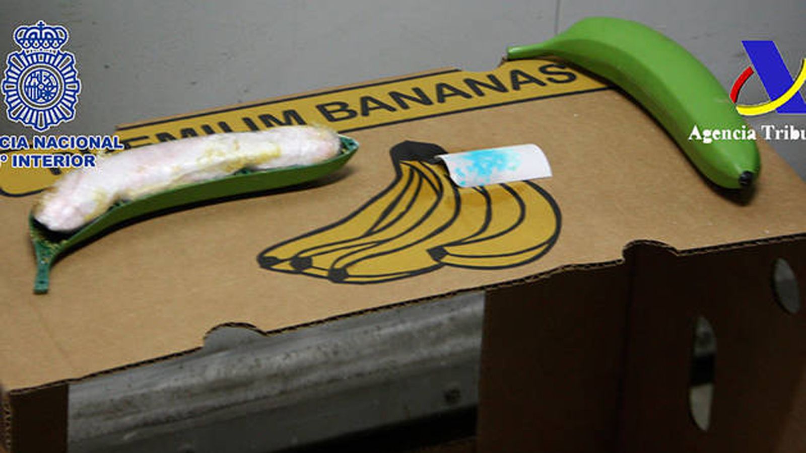 Cocaína oculta en bananas