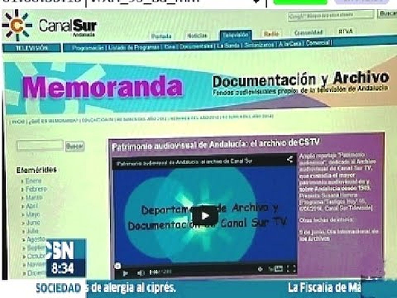 Memoranda, la memoria audiovisual de Andalucía, cumple dos años